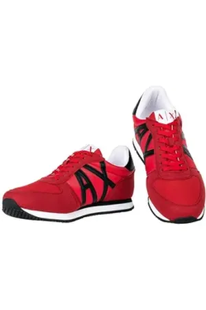 Giorgio Armani ARMANI EXCHANGE Herren Sneaker Synthetisch Sneaker bunt|rot|schwarz 45 EU