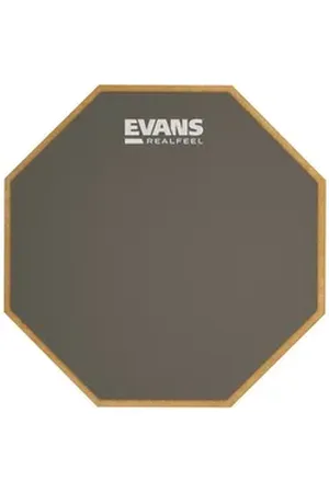 Evans Schlagzeug RF-6GM 6 Practice Pad Übungspad Gummi,Übungspad, Practice Pad grau