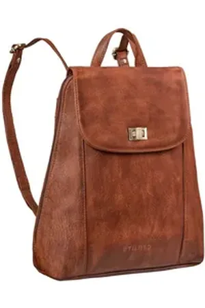 STILORD Cityrucksack "Victoria II" Lederrucksack Damen Vintage