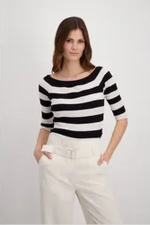 monari Langarmshirt schwarz 46