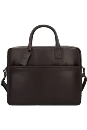 Burkely Aktentasche Vintage, Leder braun