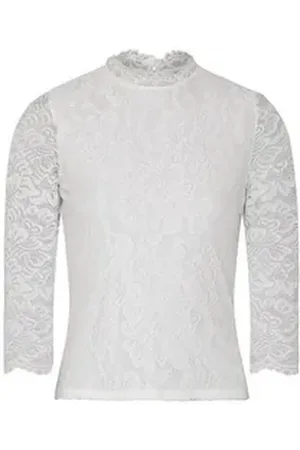 SPIETH & WENSKY Trachtenshirt Blusenshirt - AMBERG - offweiß, schwarz 40
