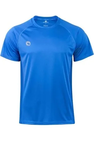 STARK SOUL Funktionsshirt Sportshirt, Fitness T-Shirt "Reflect", Kurzarm Funktionsshirt mit seitlichen Mesh-Einsätzen blau L