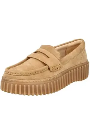 Clarks Slipper Veloursleder Slipper braun 38 EU