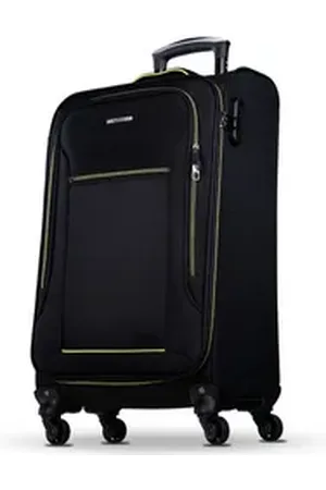 Nowi Trolley Weichschalenkoffer mit Rollen & Zahlenschloss – leicht & robust, Telekopgriff schwarz 64 cm