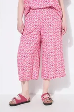 STUDIO UNTOLD Culotte Culotte Wide Legs Color Rautenprint rosa 42