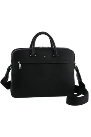 HUGO BOSS Aktentasche Ray S, Document-Bag, Messengerbag, Trolley-Aufsteck-System schwarz