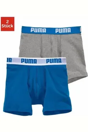 PUMA Boxer (Packung, 2er-Pack) mit Logobund blau|grau 170/176