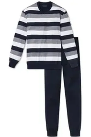Schiesser Pyjama Dark Sapphire blau 52