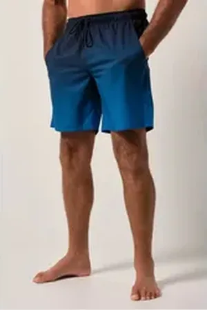 JP 1880 Badehose Badeshorts Beachwear Elastikbund Batiklook blau|grün 4XL