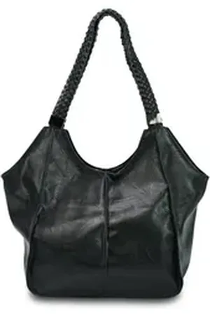 Harpa Umhängetasche ZOELLA, geflochtene Henkel schwarz 28 cm