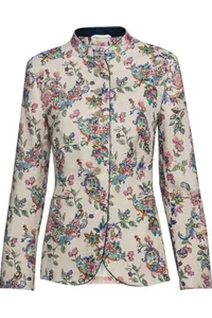 Steinbock Trachtenjacke Janker mit Blumen bunt 44