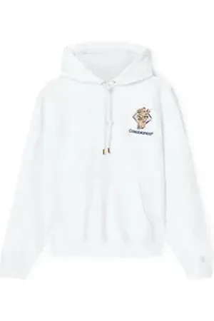 Casablanca Rundhalspullover Diamond Column Hooded Sweatshirt bunt|weiß