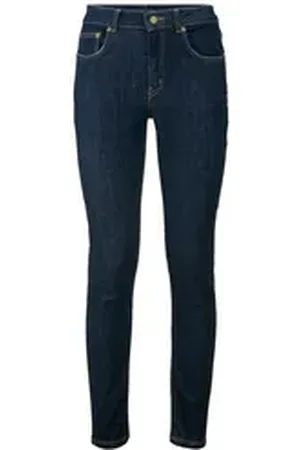 hessnatur 5-Pocket-Jeans Lina Mid Rise Skinny Fit aus Bio-Denim (1-tlg) blau 27/30