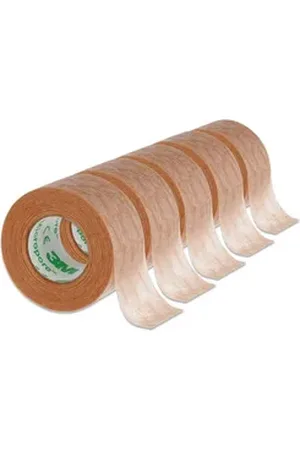3MAN Augenlid-Tape Micropore Tape Wimpernverlängerung Vliespflaster Hellbraun Haut, Hohe Haftbarkeit