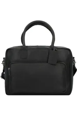 Burkely Aktentasche Vintage, Leder schwarz