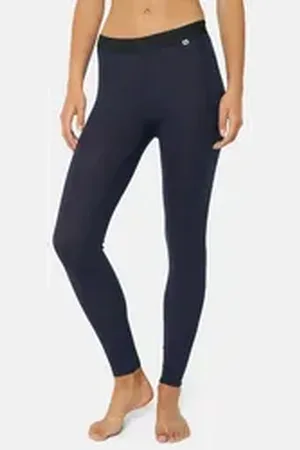 DANISH ENDURANCE Thermounterhose Merino Lange Funktionsunterhose für Damen blau M