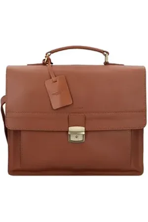Burkely Aktentasche Vintage, Leder braun