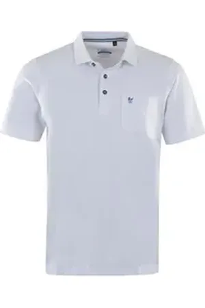 HAJO Poloshirt Pique (1-tlg) Poloshirt - Baumwolle - Atmungsaktiv - Gesäumter Armabschluss weiß 58
