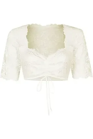 Nina Von C. Dirndlbluse Halbarm Spitzen 