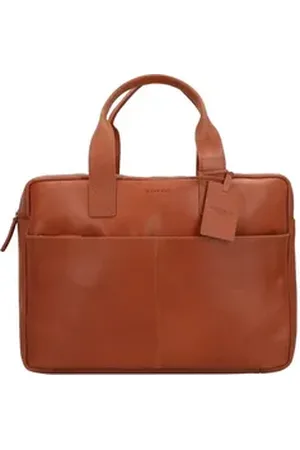 Burkely Aktentasche Vintage, Leder braun