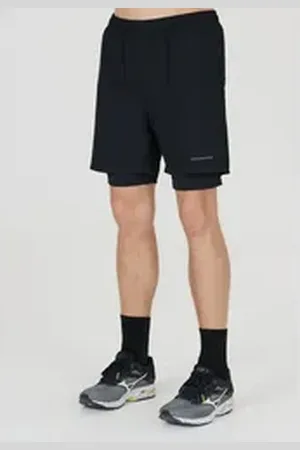 Endurance Shorts Kros Im 2-in-1-Design mit Quick Dry und Stretch-Funktion schwarz L
