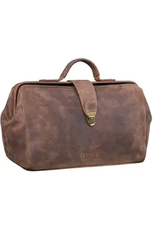 STILORD Aktentasche "Percy" Arzttasche Leder Vintage braun