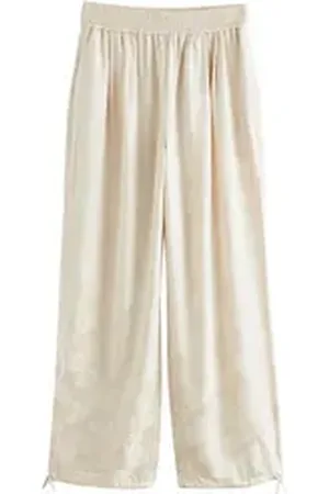 Next Haremshose Satin-Haremshose mit Jacquardmuster (1-tlg) beige 28