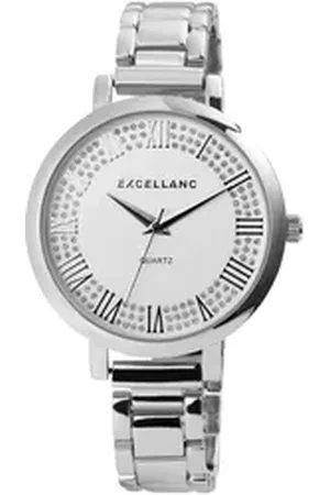 Excellanc Quarzuhr EX0199 Damenuhr mit Metallarmband, Damenuhr Metall
