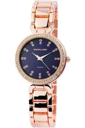 Excellanc Quarzuhr EX0216 Damenuhr mit Metallarmband, Damenuhr Metall