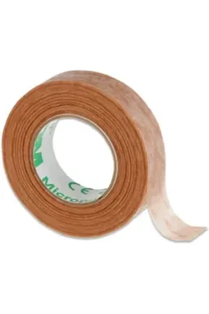 3MAN Augenlid-Tape Micropore Tape Wimpernverlängerung Vliespflaster Hellbraun Haut, Hohe Haftbarkeit