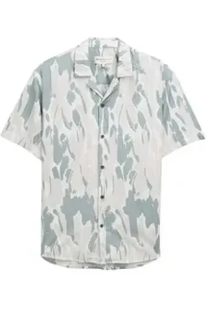 TOM TAILOR Denim Kurzarmhemd relaxed viscose cotton shirt L