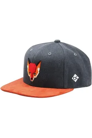 Bavarian Couture Schiebermütze Kinder Snapback Cap "Waldfuchs" aus Baumwolle grau