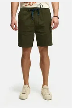 INDICODE Chinoshorts INPolle aus weichem und strapazierfähigem Cordstoff grün XXL