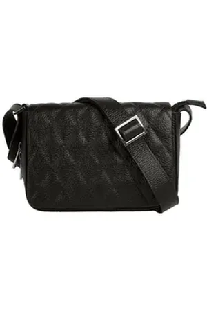 Cluty Henkeltasche, echt Leder, Made in Italy schwarz