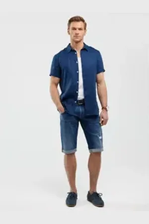 Big Star Bermudas CONNER normale Leibhöhe blau 32