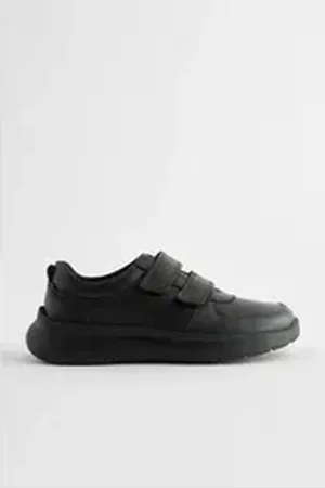 Next Lederschuhe, 2 Klettriemen, weite Passform Klettschuh (1-tlg) schwarz 35 EU