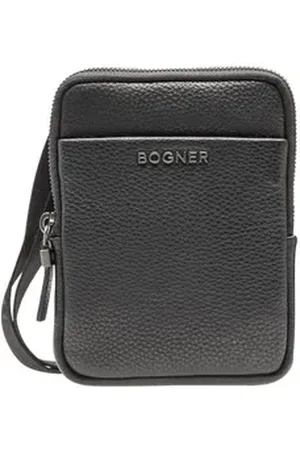 Bogner Umhängetasche Jacob Shoulderbag, aus echtem Rindsleder schwarz