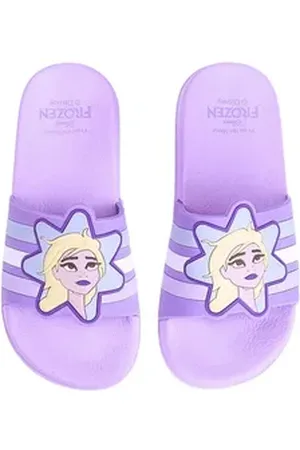 Disney Frozen Elsa Badeschuh (2-tlg) Mädchen Schlappen strapazierfähig Größe 26 - 33 lila 30-31 EU