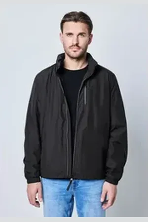 Street one MEN Windbreaker mit Kapuze schwarz M (40)