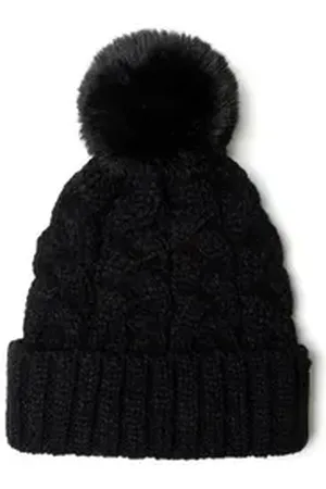 Minoti Bommelmütze Mütze mit Bommel (2y-14y) schwarz 110-128cm