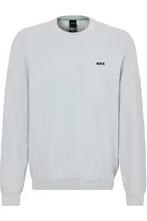 HUGO BOSS GREEN Strickpullover Momentum-X_CN mit Schurwolle grau S