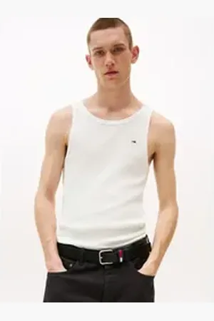 Tommy Hilfiger Tanktop TJM XSLIM 3 PACK FLAG TANK EXT Mit tiefem Rundhalsausschnitt beige XL