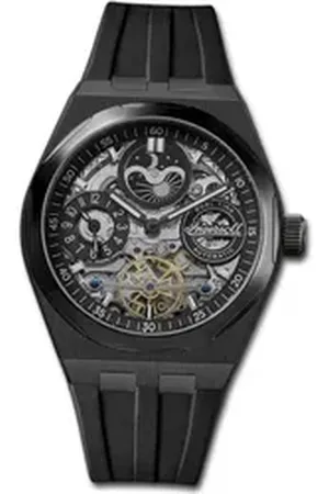 INGERSOLL 1892 Quarzuhr Herrenuhr PUR schwarz, (Analoguhr), Herrenuhr PURarmband schwarz, rundes Gehäuse, groß (ca. 43mm) schwarz