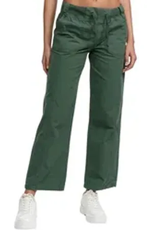 Tazzio Stoffhose Straight Fit F601 Wide Leg Hose mit Kordelzug grün XL