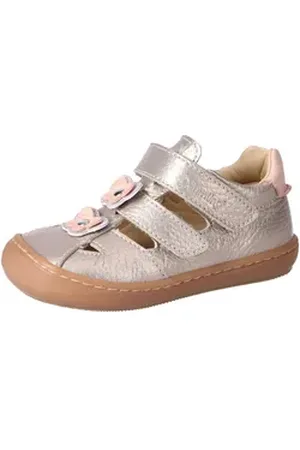 Däumling Unisex Kinder Lauflern Samsa Lauflernschu Sandale silberfarben 26,0