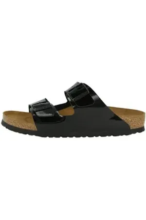 Birkenstock Arizona Birko-Flor Lack normal Unisex Erwachsene Sandale schwarz 42 EU