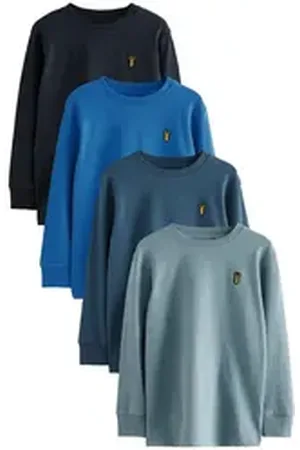 Next Langarmshirt Gemütliche Langarmshirts im 4er-Pack (4-tlg) blau 176 (16 J.)