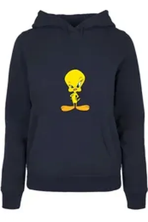 Absolute Cult Kapuzenpullover Damen Ladies Looney - Tunes Angry Tweety Hoody (1-tlg) blau S