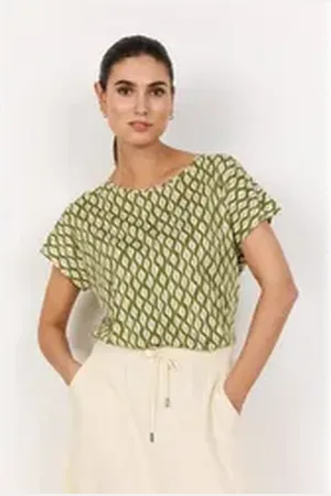soyaconcept T-Shirt SC-FELICITY AOP 506 grün XL